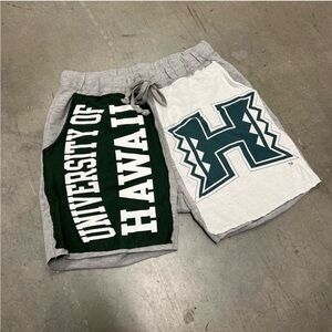 University of Hawaii Gray and White Shorts
